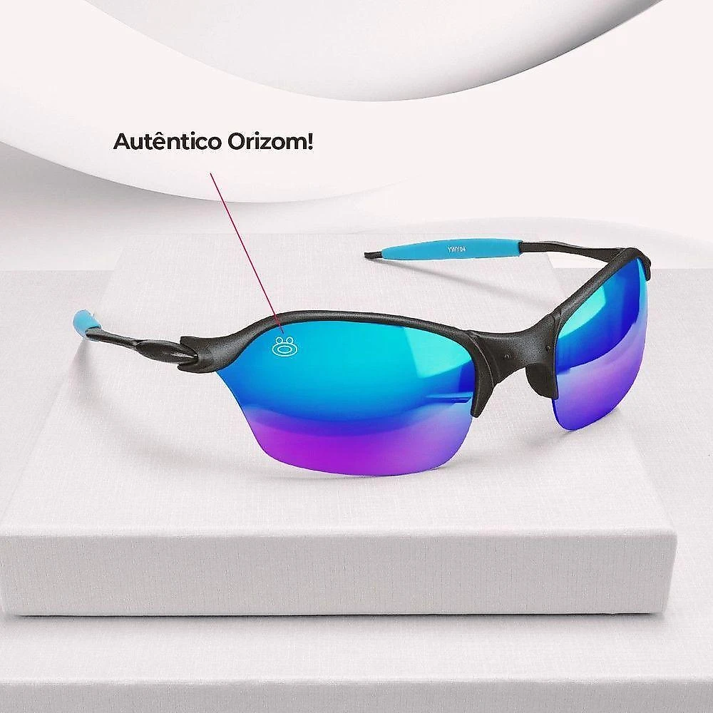 Oculos Sol Proteção Uv Masculino Metal Lupa Praia + Case Aste Metal Qualidade Premium
