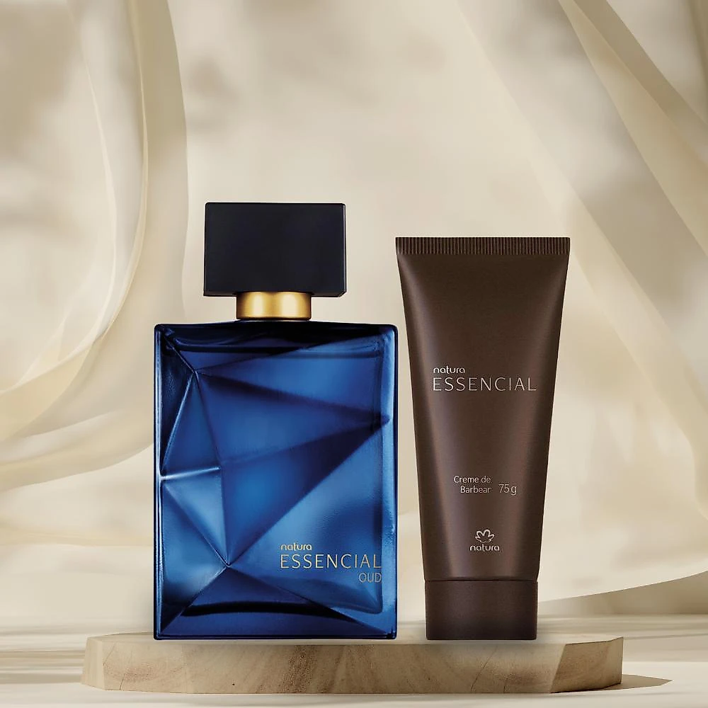 Miniatura Presente Kit Essencial: Deo Parfum Oud 100ml + Creme De Barbear 75g