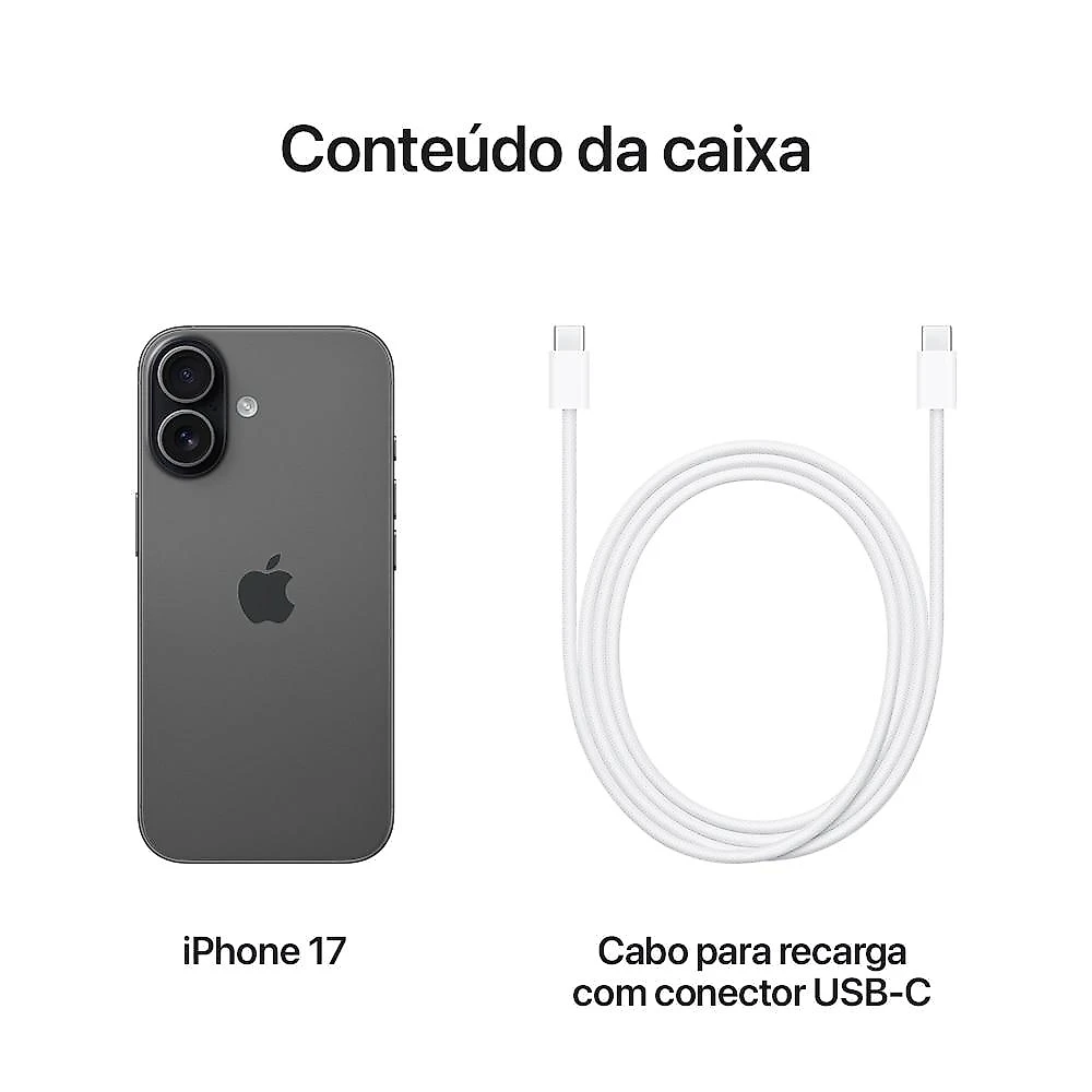 IPHONE 17 BLACK 256GB  iPhone 17 256GB Preto