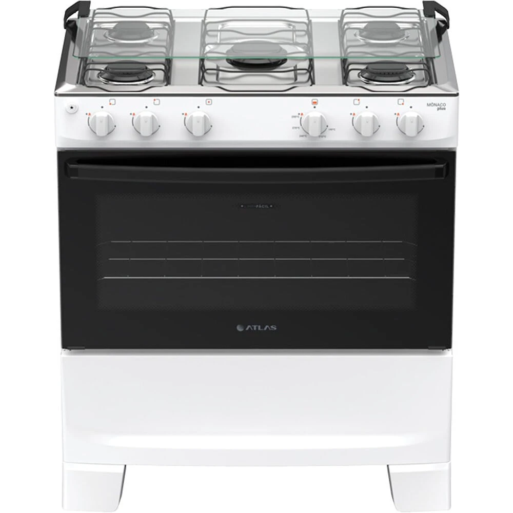 Fogão 5 Bocas Mônaco Plus Mesa Inox Atlas