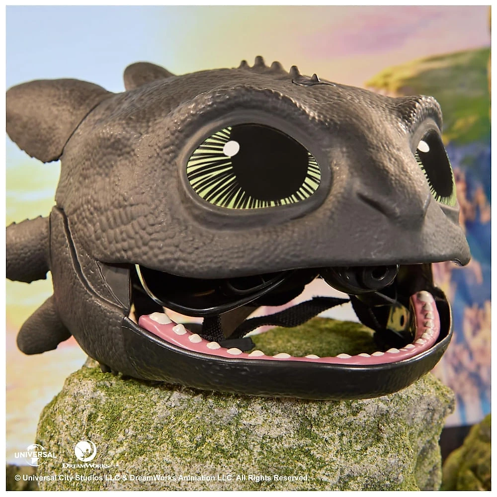 Máscara Eletrônica Blast Roar do Dragão Dreamworks How To Train Your Dragon - Transforme-se no Famoso Night Fury!