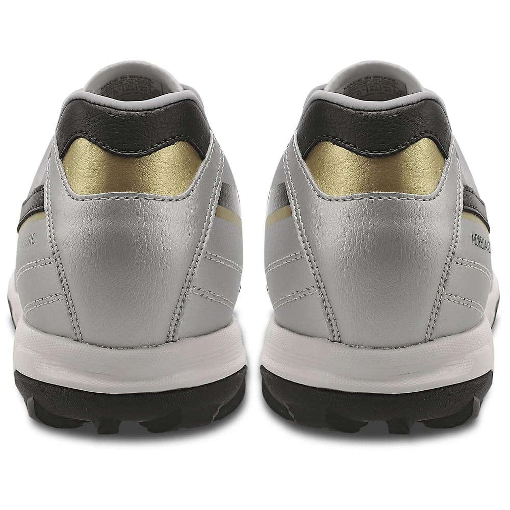 Miniatura Chuteira Society Masculina Mizuno Morelia Classic AS Prata - 38