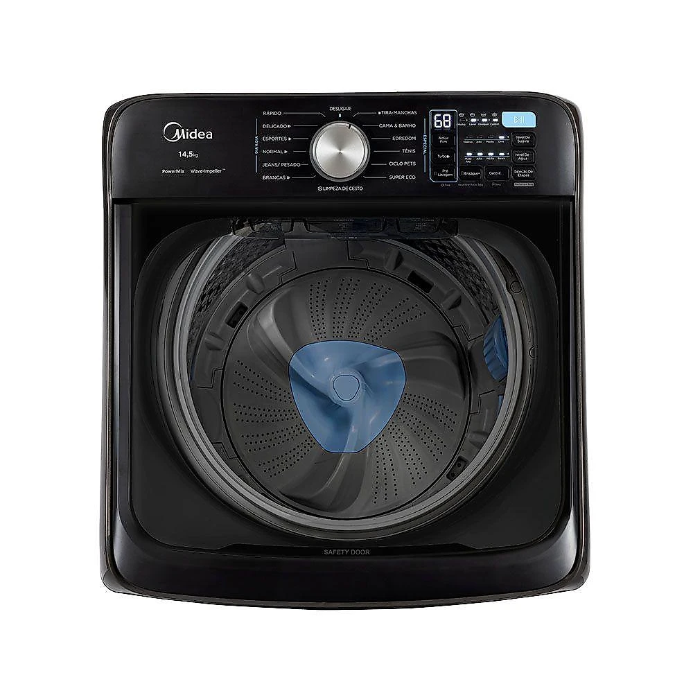 Lavadora de Roupas Midea 14,5 kg Wave Impeller Titanium 220V MA512W145/GK-05
