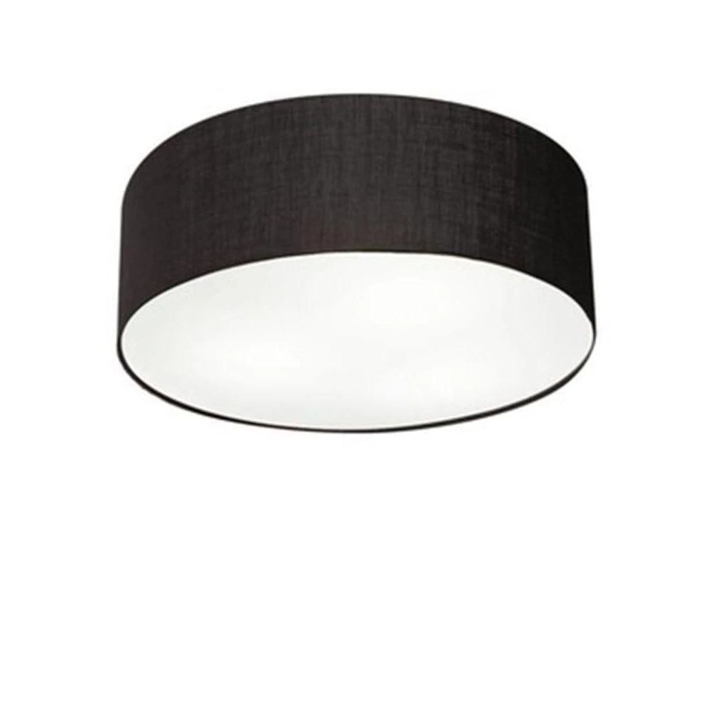 Plafon De Sobrepor Cilíndrico Sp-3046 Cúpula Cor Preto