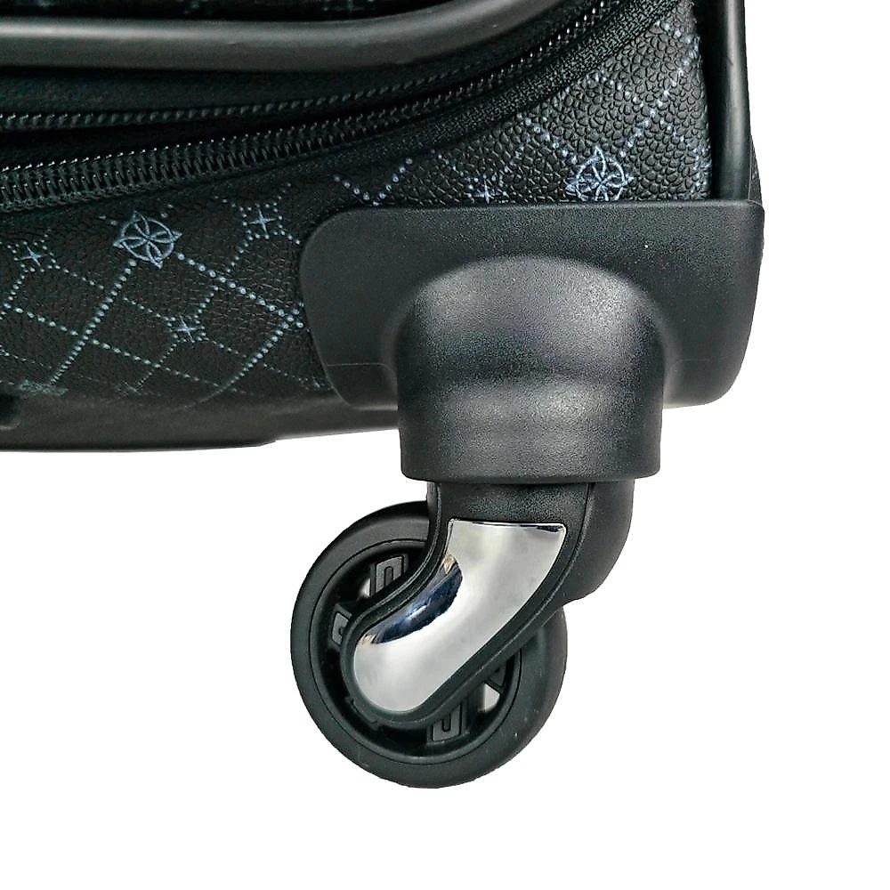 Mala de viagem grande munique preto 77cm rodas giro 360º