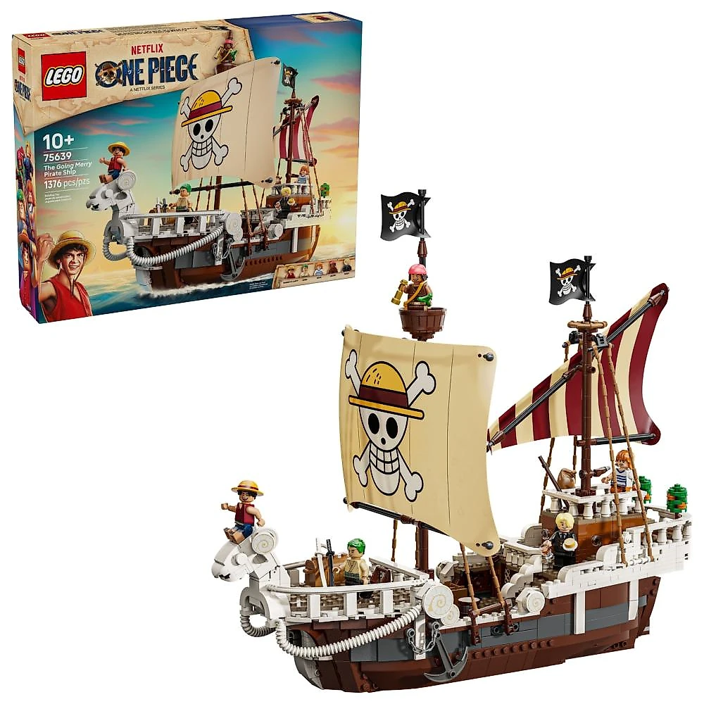 Lego® one piece - o navio pirata going merry