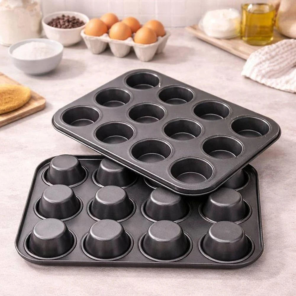 Forma para Cupcake Kit com 1 de Aço e 12 de Silicone Antiaderente Western Digital