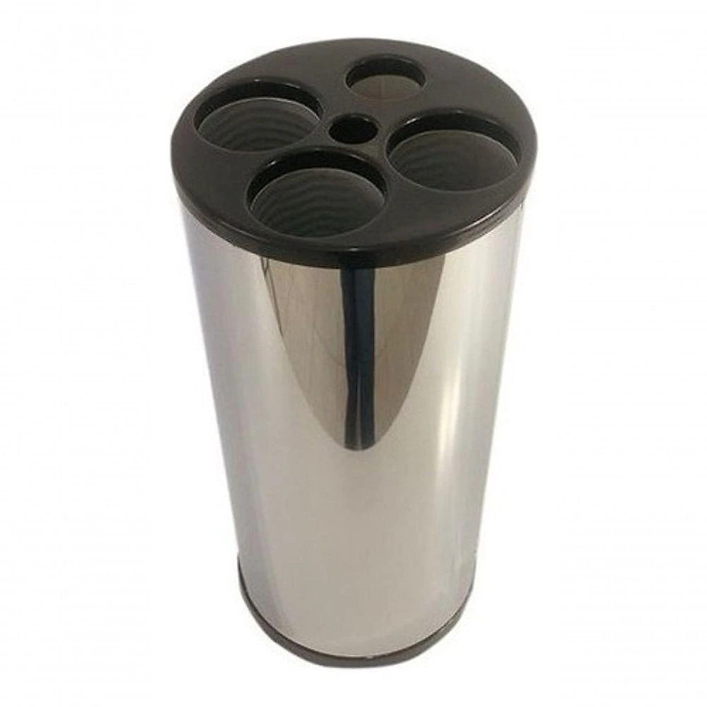 Lixeira Dispensador de Copos em Aço Inox com Tampa Plástica para Ambientes Comerciais Higipack