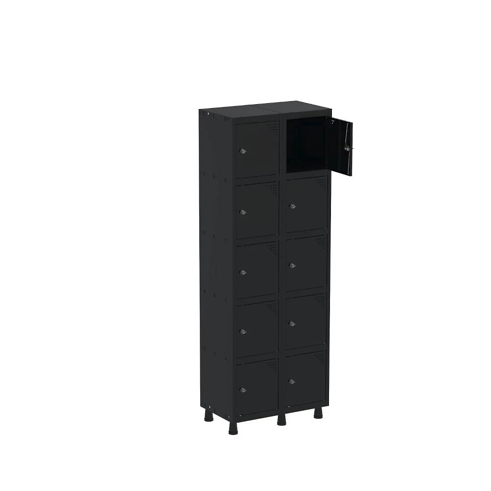 Armário Guarda Volume Locker Roupeiro 10 Portas Aço GRP 502/10