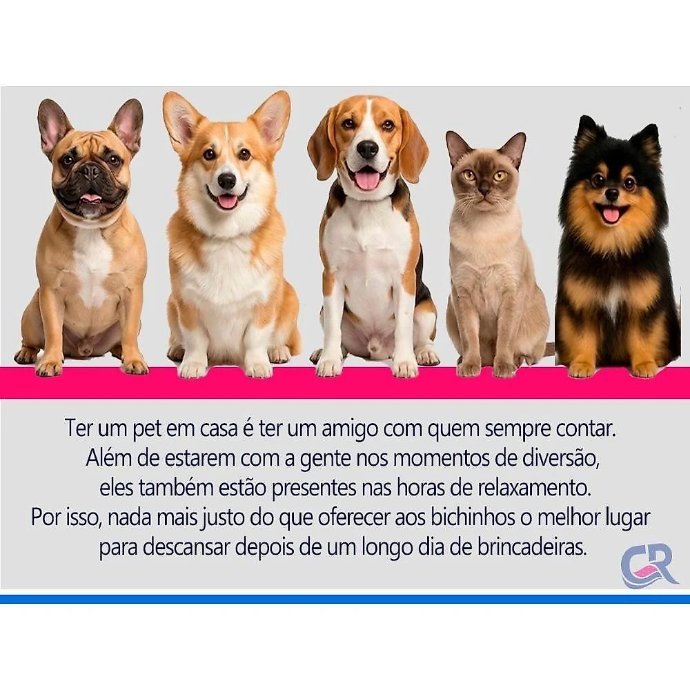 Cama Colchão PET p-Cachorro e Gato Ortobom Orto PET Cinza 30X45X18 1 un