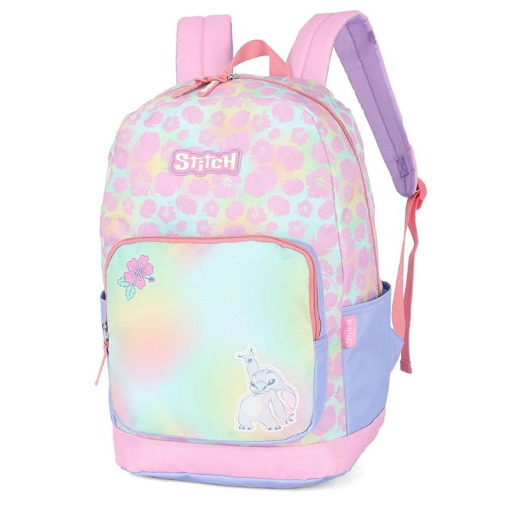 Mochila Luxcel Stitch Disney Poliéster Roxo Infantil Menina 25L
