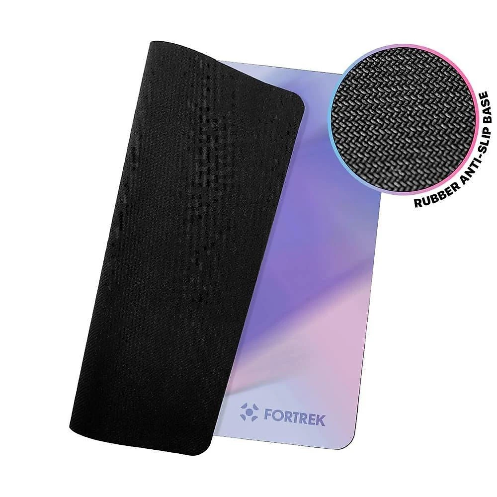 Mousepad Gamer Fortrek Quickglass Pro com Superficie em Fibra de Vidro Speed Branco