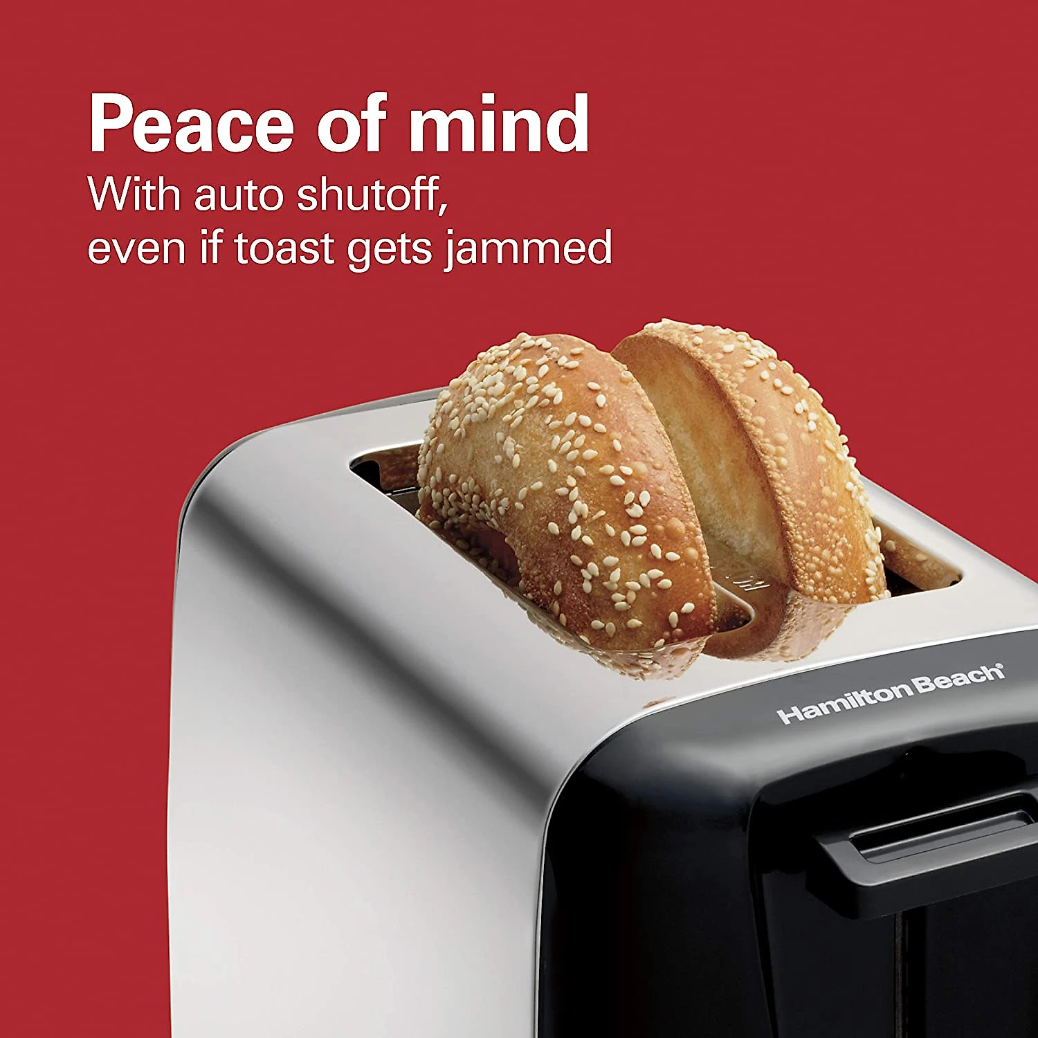 Hamilton Beach ExtraWide Slot Toaster with Shade Selector AutoShutoff Cancel Button and Toast Boost 2Slice Black