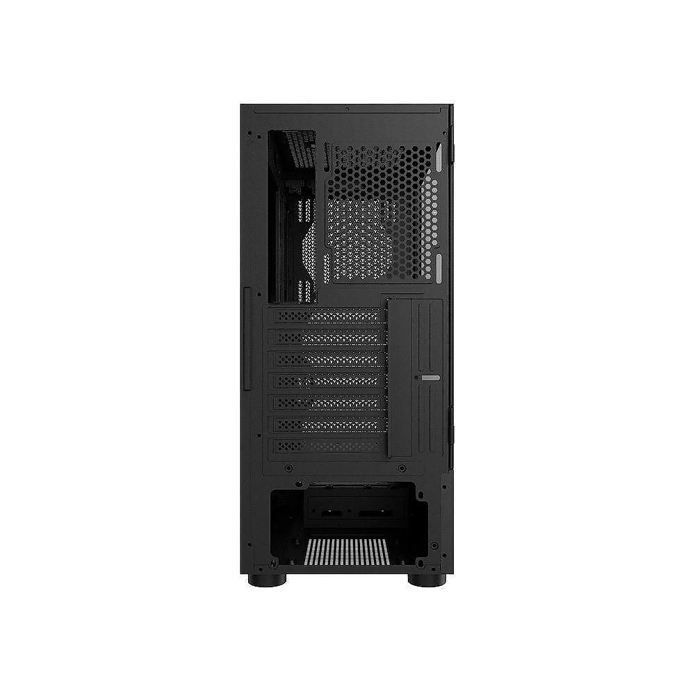 Gabinete Gamer Black Vulcan Mid Tower ATX Aço com Vidro Temperado Preto Pcyes