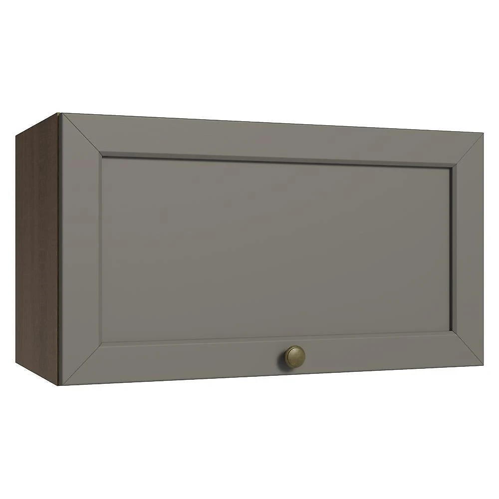 Armário aéreo 60 cm 1 porta basculante rustic/cinza vik madesa