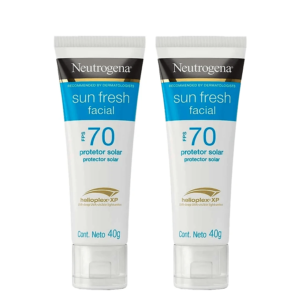 Neutrogena Protetor Solar Facial Sun Fresh FPS 70 Kit – 2 Unidades