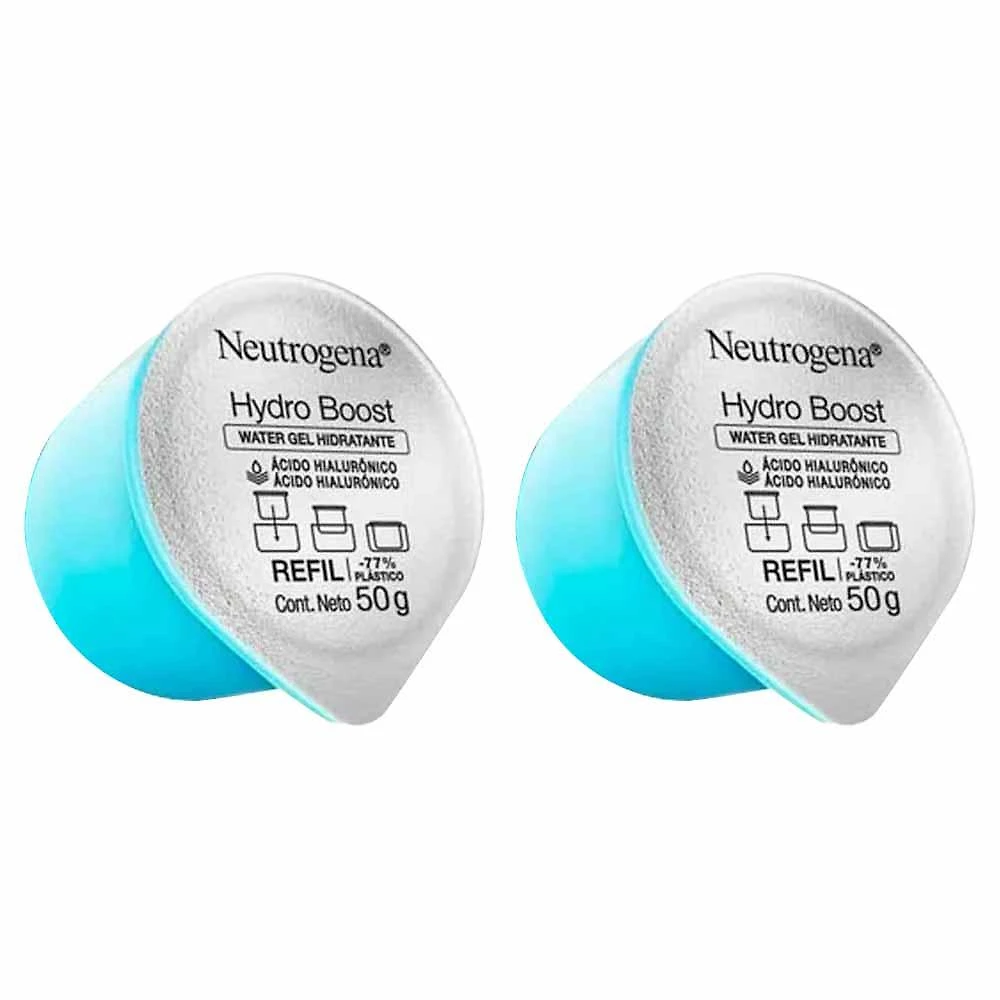 Kit neutrogena - 2 unidades de refil hydro boost water gel hidratação facial