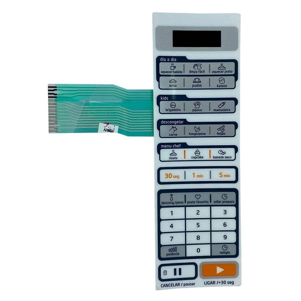 Membrana Do Teclado Micro-ondas Midea Mtas21 Mtas22 único