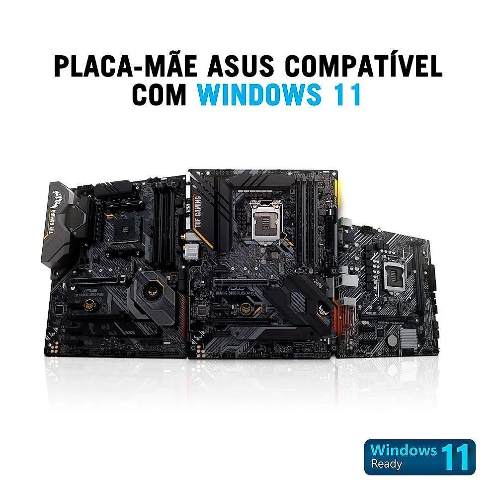 Placa-Mãe ASUS TUF Gaming B550M-Plus, AMD AM4, mATX, DDR4, Preto - 90MB14A0-C1BAY0