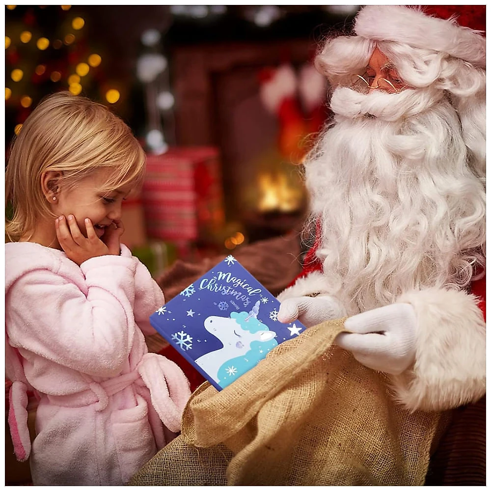 Calendário do Advento de Natal 2025 para Meninas e Meninos com 24 Dias de Contagem Regressiva de Presentes Únicos Caixa Azul Tema Unicórnio,SWIND,