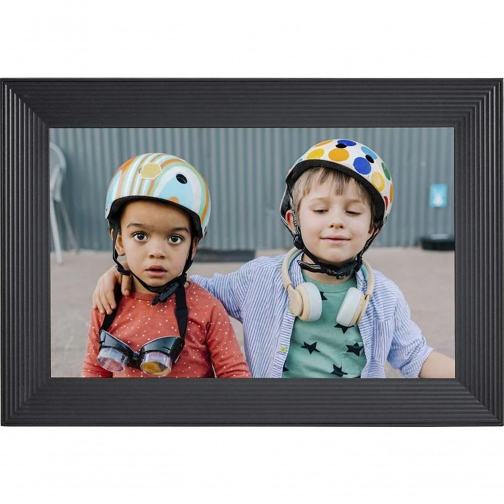 Moldura Digital Aura Home Carver 10 Compartilhamento Fotos Wifi Display Calibrado Bivolt Preto