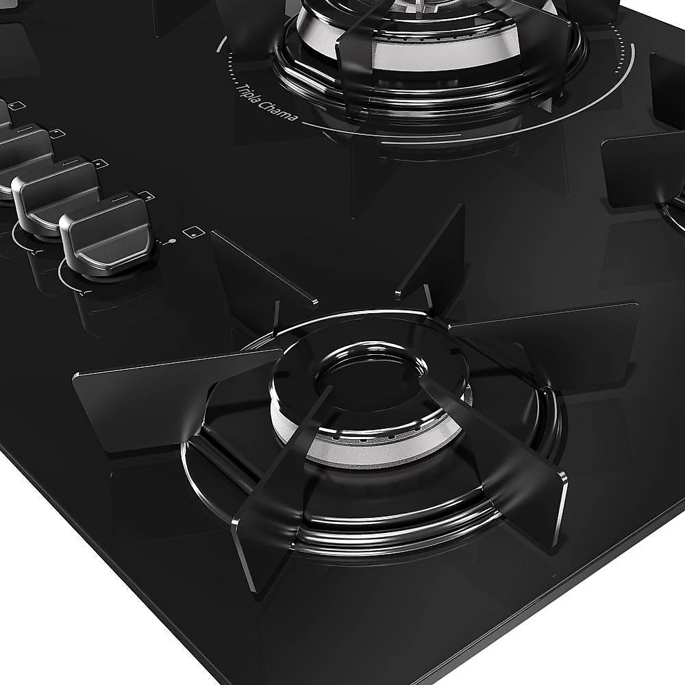 Cooktop Mueller 5 Bocas Queimador Tripla Chama MCG5BC Bivolt