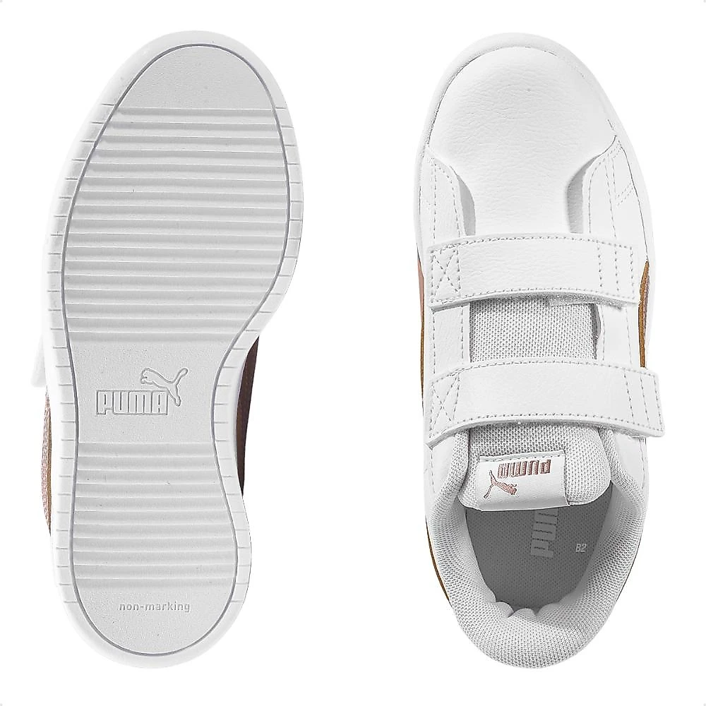 Tênis Puma Rickie Classic V Infantil Branco / Rosê - 17
