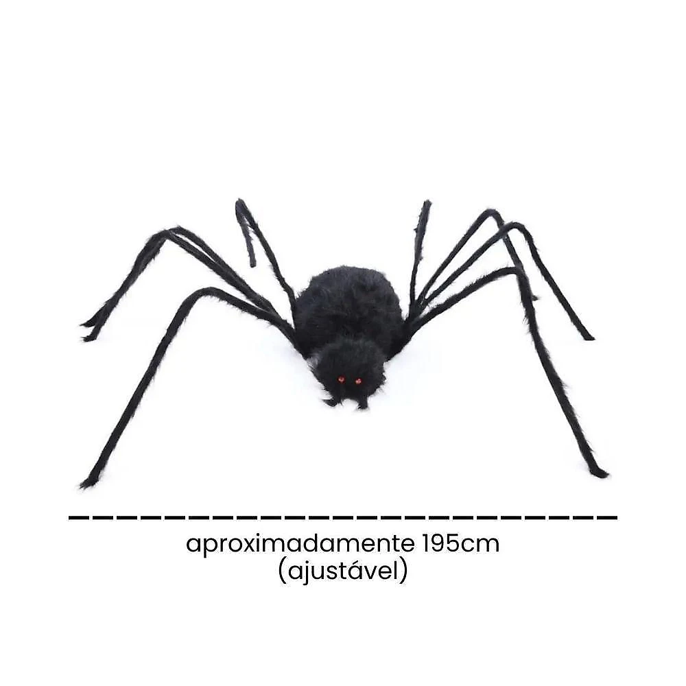 Kit Decoração Halloween Teia de Canto 5M e Aranha Gigante Cromus