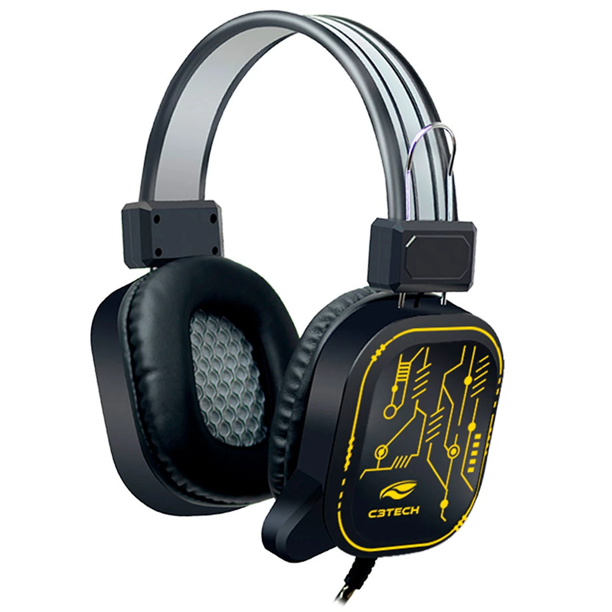Headset Gamer C3TECH Driver 50mm, Crane, USB 2.0, Led-  PH-G320BKV2