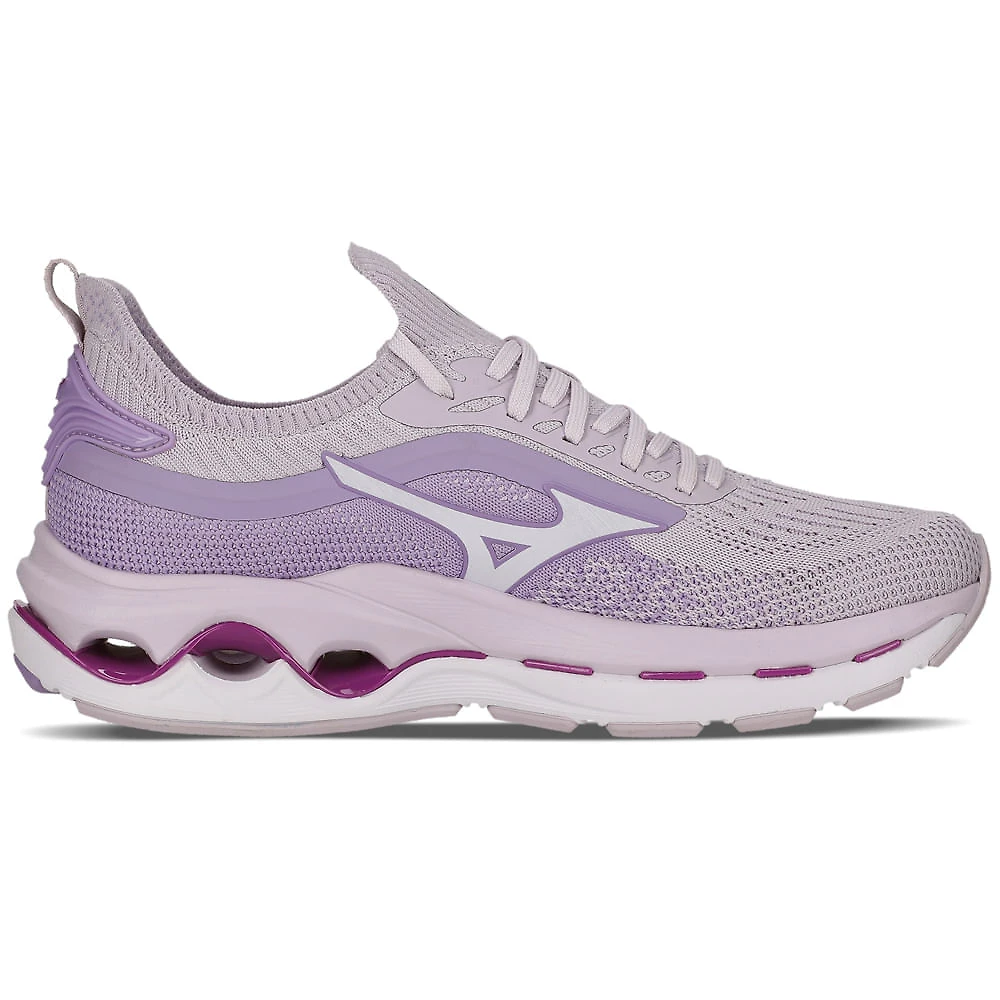 Miniatura Tênis de Corrida Feminino Mizuno Wave Legend 3 Roxo - 34