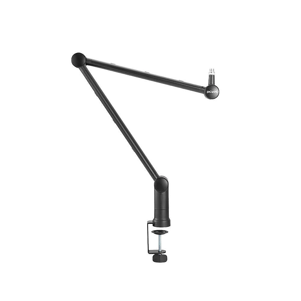 Suporte Articulado para Microfone PLMSMIC01 com Morsa Preto Pcyes