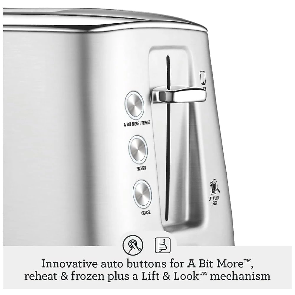 Breville Toast Select Luxe BTA735BST, Aço Inoxidável Preto - Toaster 2 Fatias
