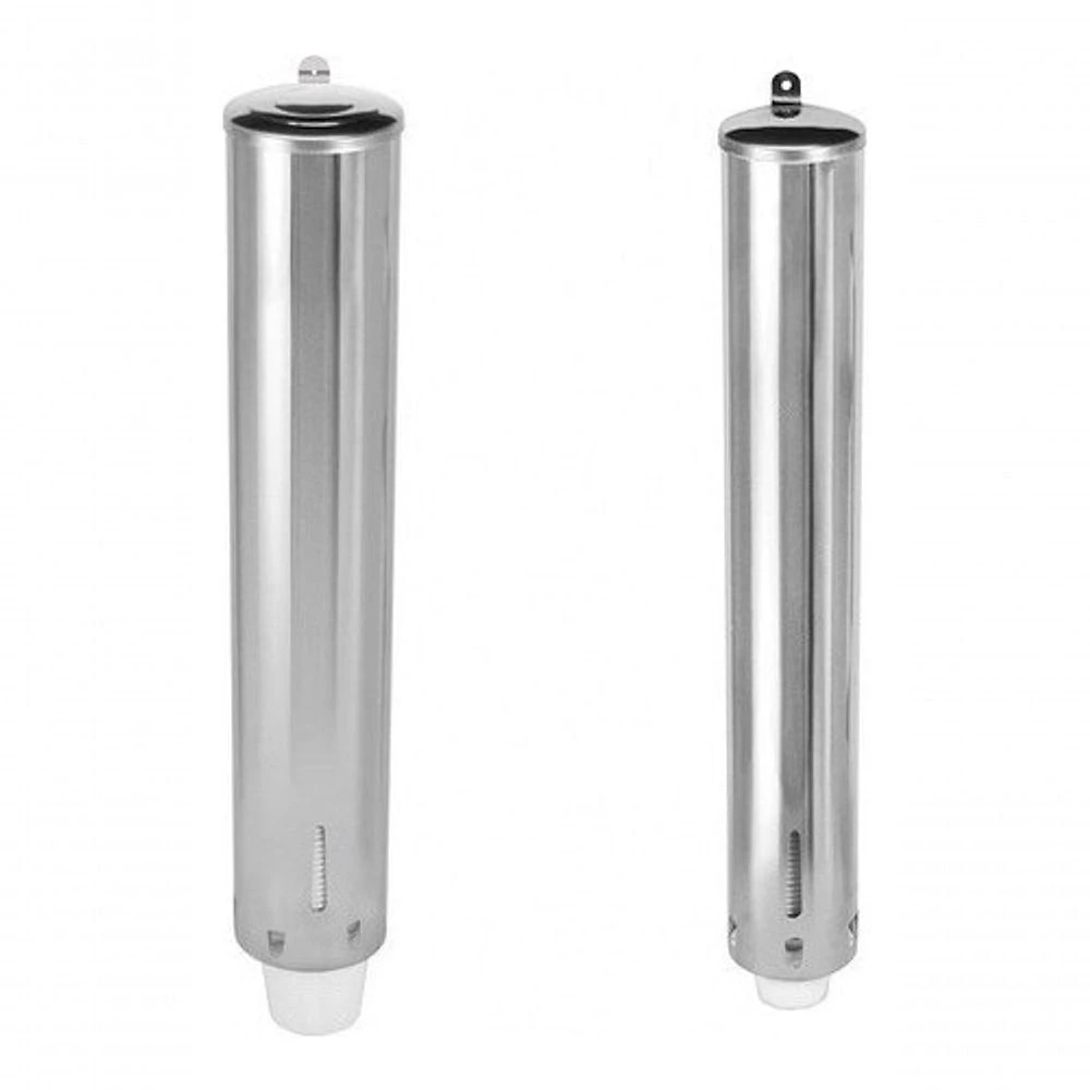 Kit Dispensadores para Copos de Água e Café em Aço Inoxidável AISI 430 Parede Inox Higipack
