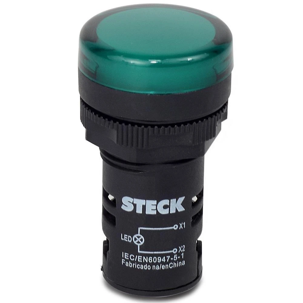 Sinalizador Led 220v Verde - Slds2202 - Steck Sinalizador Led 220v Verde S-lds220-slds2202 Steck