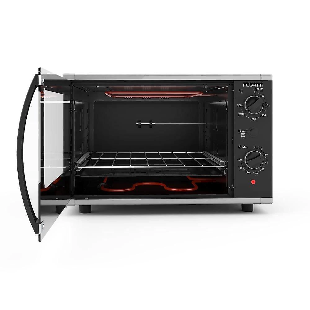 Forno Elétrico De Bancada 40Litros Fogatti Top 40Black Preto 110V