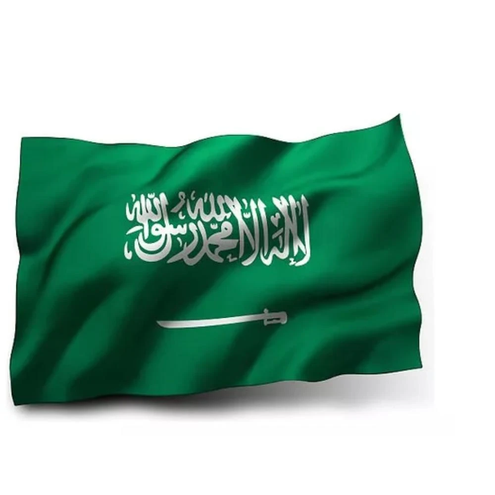 Bandeira Arábia Saudita 150X90 Cm Poliéster Oficial Hoje
