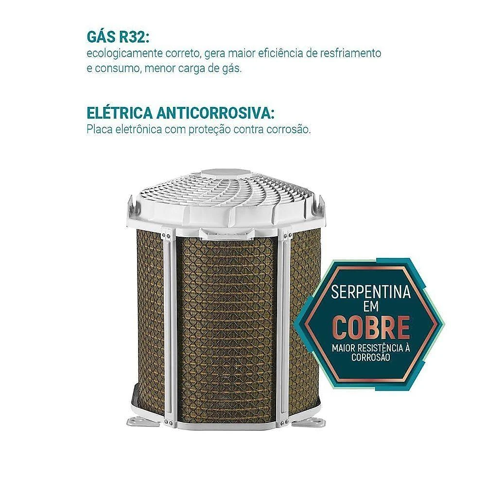Ar Condicionado Philco Split Hi Wall Eco Inverter 9.000 Btus Frio PAC9FC 220V