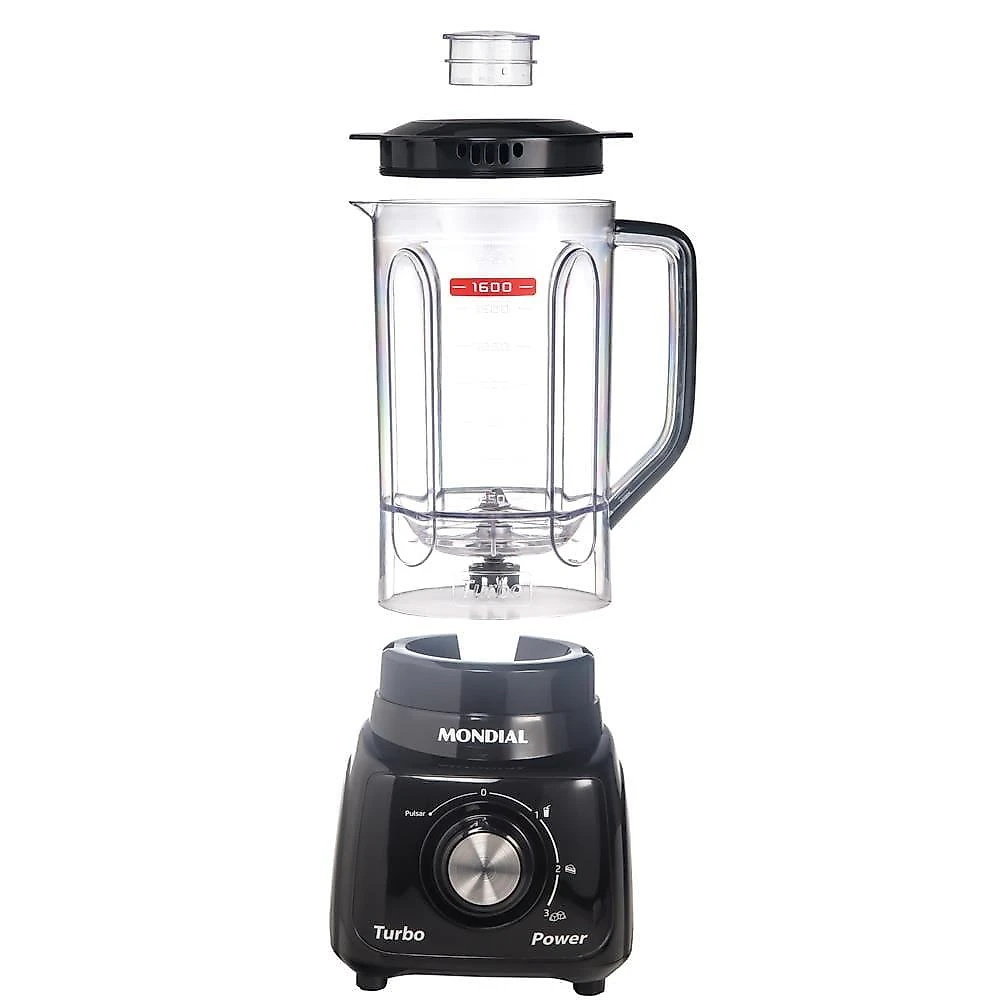 Conjunto especial mondial kt-105-b (espremedor premium + batedeira prática + liquidificador turbo power) - preto 110