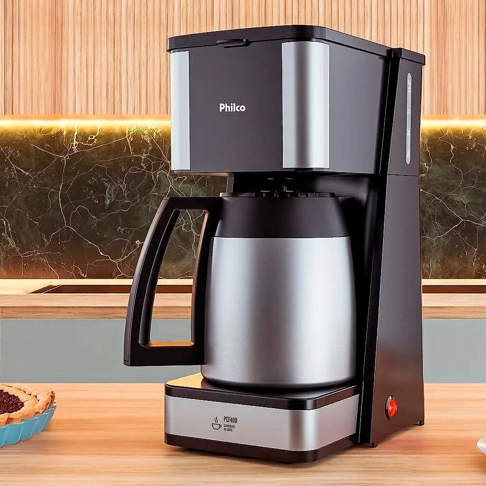 Cafeteira Philco com Jarra Thermo Inox PCF40D, 1,6 Litros - 110 Volts
