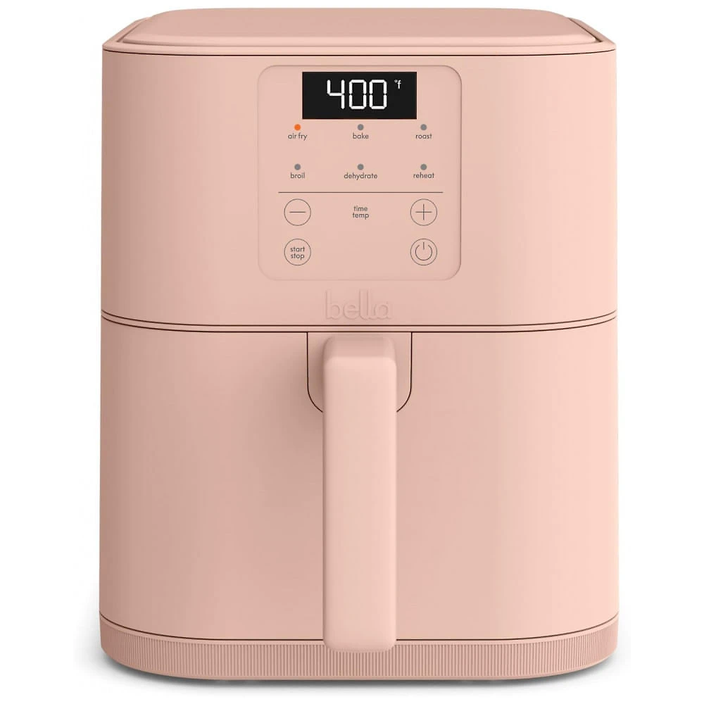 BELLA Air Fryer Slim 6 QT com Revestimento Cerâmico EverGood, 6 Modos, Controle Digital e Capacidade de 2,27 kg