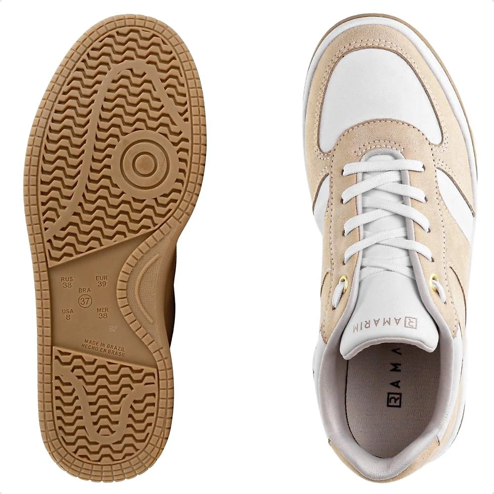 Tênis Ramarim Casual Feminino Branco / Bege - 34