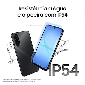 Celular Samsung Galaxy A17 4G Tela 6.7" 128GB Super AMOLED Câmera Tripla 50MP Preto