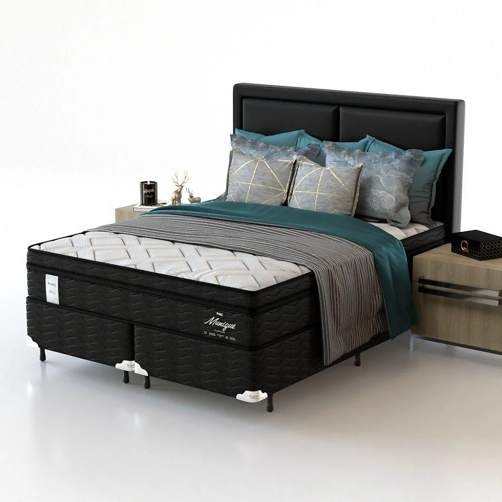 Conjunto Box Queen Mola Ensacada Probel Munique (158x198x56cm)