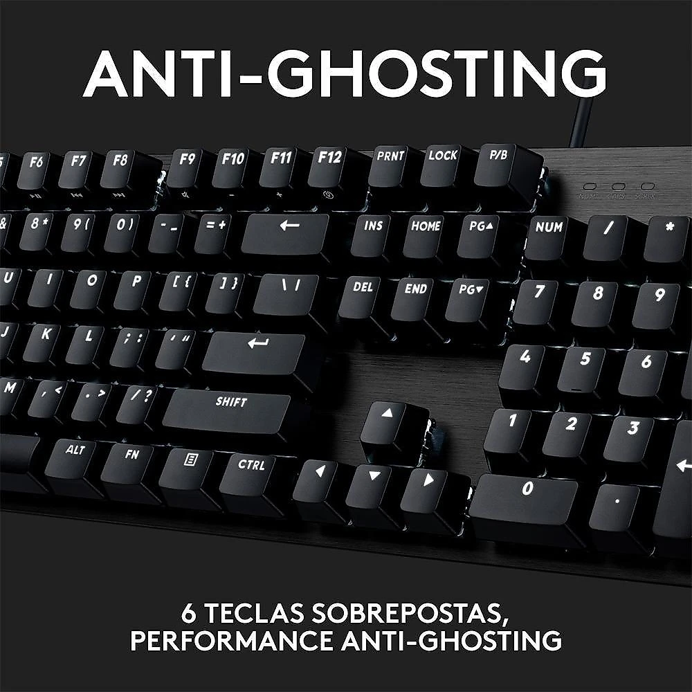 Teclado Mecânico Gamer Logitech G G413 SE, USB, Anti-Ghosting, ABNT2, Preto - 920-010554