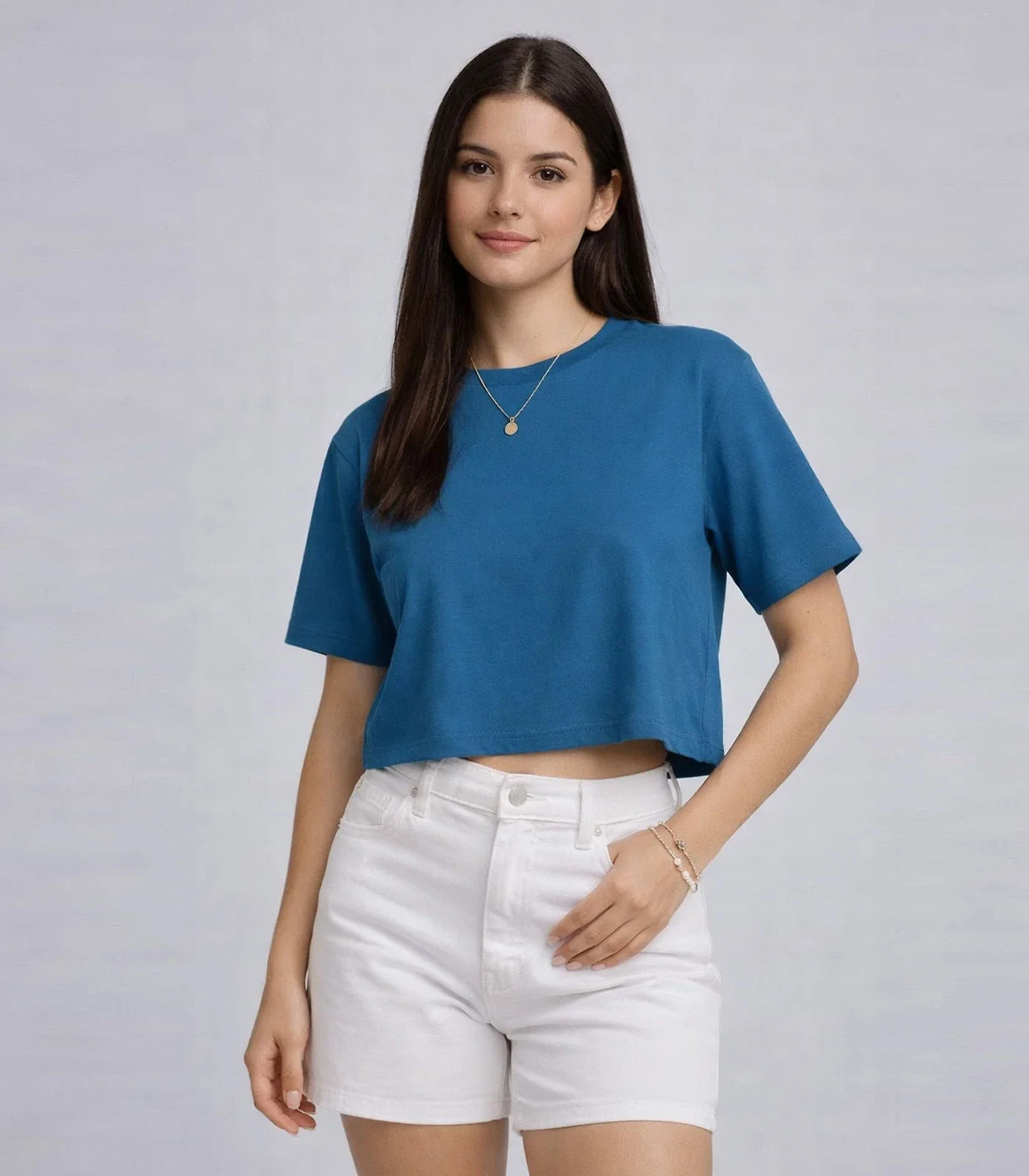 Blusa Feminina Com Recorte Nas Costas Infinita Cor Azul