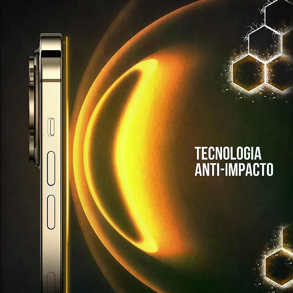Película para Celular Gshield Iphone 17 Ultra Safe Proteção da Tela com Alta Transparência Preto 1