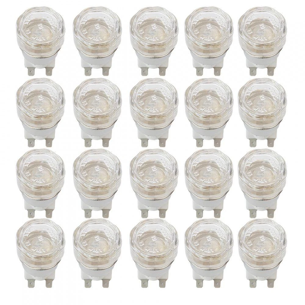 Kit Lâmpada Com Protetor Para Forno Embutir 110V - 20 Peças Branco 110V