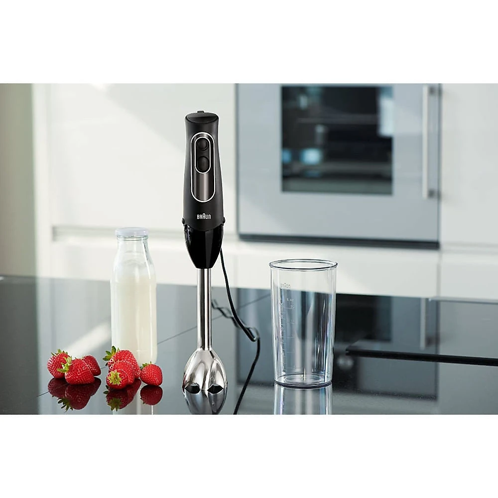 Braun MultiQuick Mixer com 5 Velocidades e Acessórios Aço I noxidável 300W110V Preto