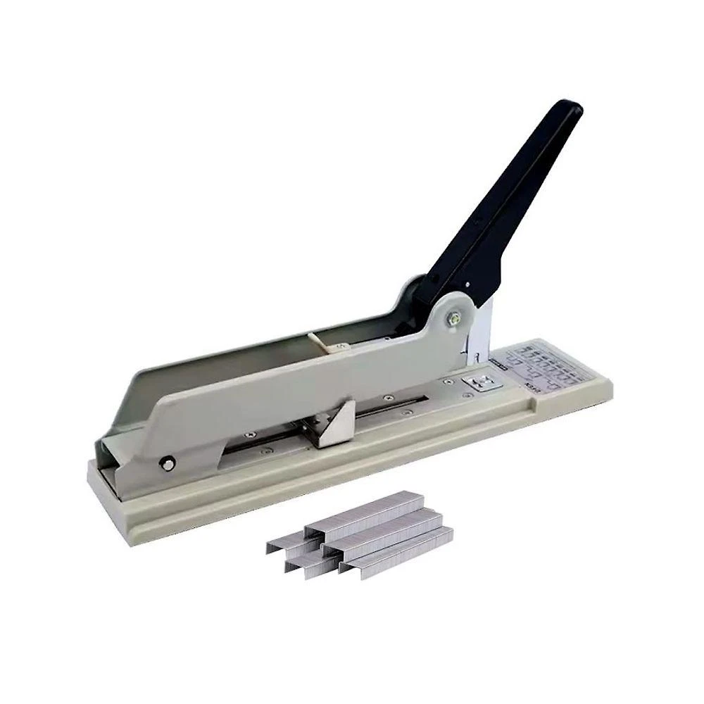 Kit Grampeador Motivate Longo Alcance 200 Folhas 1000 Grampos