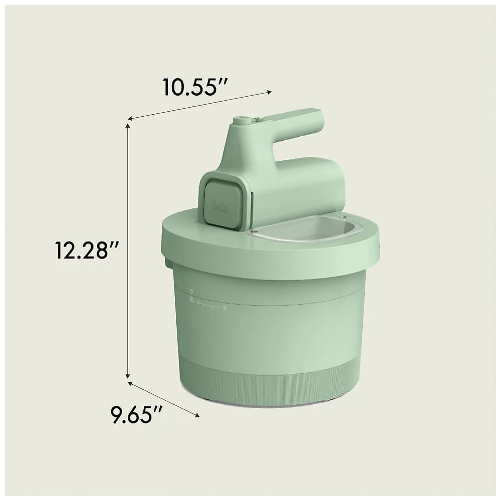 Batedeira elétrica 2 em 1 BELLA 3,3L com tigelas dupla função 200W seaglass 110V